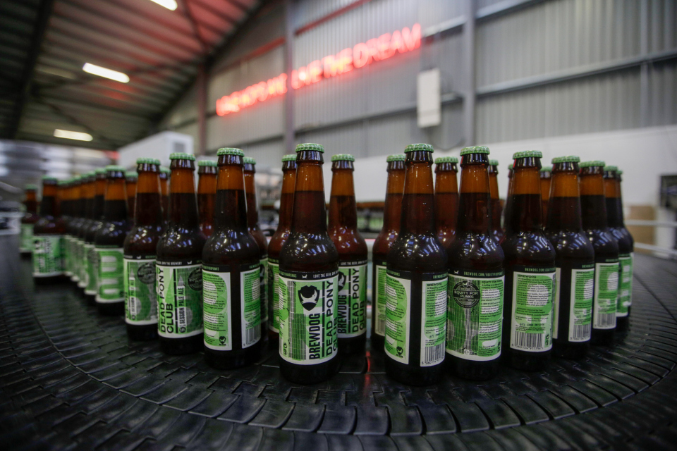 Operations At A Brewdog Plc Craft Beer Brewery After Company Raises More Than £10 Million